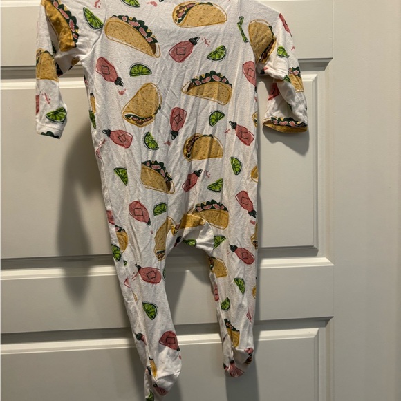 Mud Pie Taco and Lime Print Kids One Piece - Picture 3 of 3